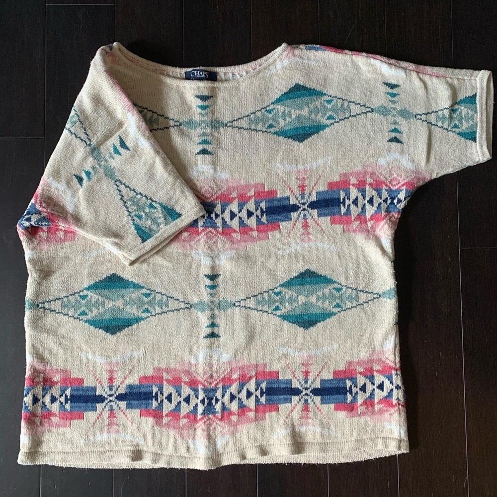[Chaps] Aztec print sweater